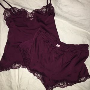 ❤️VICTORIA SECRET❤️ sexy silk and lace pj set